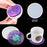 EuTengHao 178Pcs DIY Casting Silicone Resin Molds Kit Contains Glitter Powder Jewelry Necklace Pendant Resin Molds Big 3D Heart Resin Mold Round Tray Silicone Mold with Making Tools Spoons Droppers