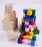 Tosnail 30 Pack 2 Inches Unfinished Wooden Cubes Wooden Blocks - Great for Crafts Making