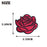 GYGYL 5pcs Rose Embroidered Patches, DIY Sew Applique Repair Patch, Sew On/Iron On Patch for Jackets, Jeans, Pants,Backpacks, Clothes(Red)