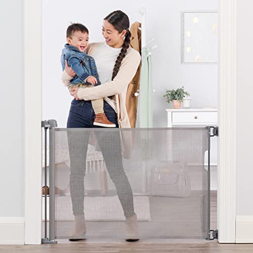 Regalo Retractable Baby Gate, Expands up to 50" Wide, Includes Wall Mounts