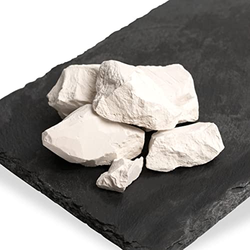 HITT Edible Clay Chunks - «White Velvet» for Eating, Zero Impurities ASMR Food for Pica Cravings, Handpicked Edible Dirt 200gr