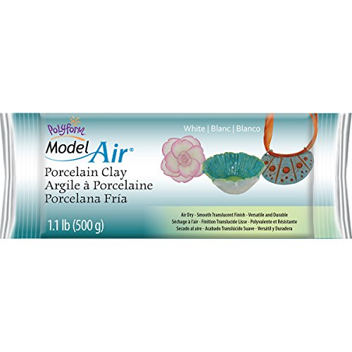 Sculpey Air-Dry Porcelain™ White, Non Toxic, Air Dry Clay, 1.1 pound bar great for realistic looking flowers, intricate sculpting and jewelry making.