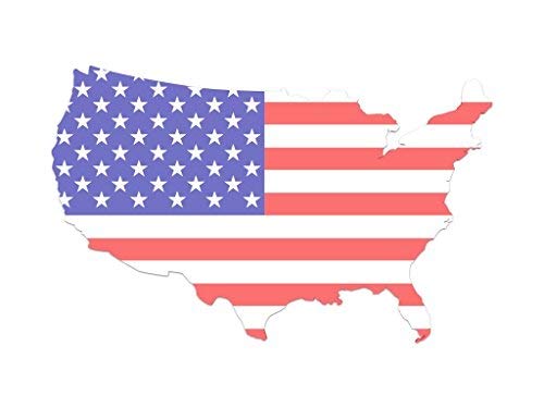 Large US Military Flag Stencil for Painting on Wood, Fabric, Walls, Airbrush + More | Reusable10-14 inch Mylar Template (US Flag MAP)