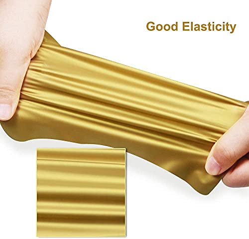B and Q HTV Gold Vinyl Roll 12 inch x 12FT Iron On Heat Transfer Vinyl for DIY T-Shirts Shoes Hats Bags (Gold)