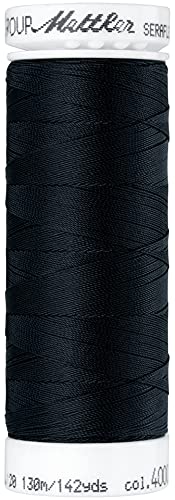 Mettler Seraflex Elastic Thread 50wt 142yd-Black -7840-4000