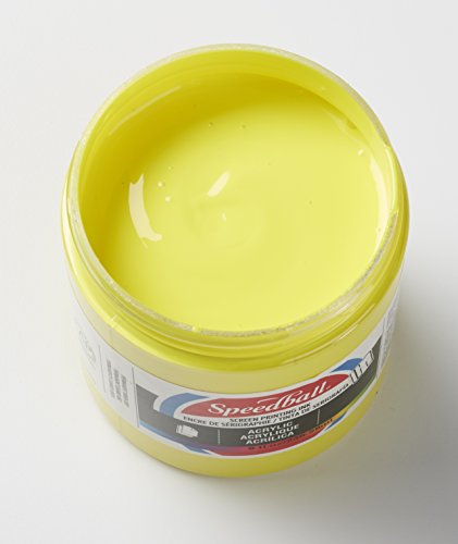 Speedball Acrylic Screen Printing Ink, 8-Ounce, Process Yellow