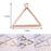DonLeeving Luckycivia 30 PACK Triangle Framework Open Back Bezel, Zinc Alloy Open Back Bezel Pendant Blanks, Alloy Accessories for Jewelry Making ,29mmx29mm(Bronze & Silver & Rose Gold).