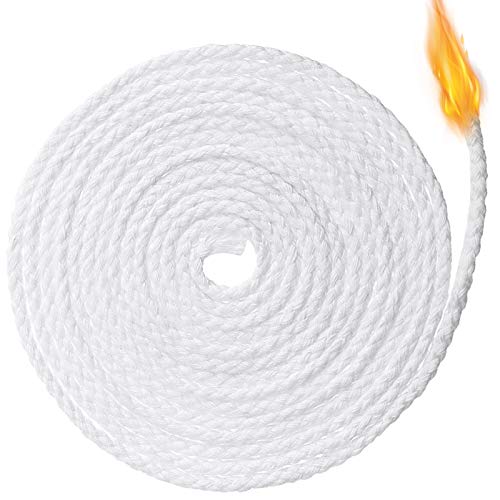 6.56 Feet Oil Lamp Wicks Replacement Braided Round Candle Wick for Oil Lamps and Candles, DIY Handmade Candle Making Supplies (2.6 mm/ 0.1 Inch)
