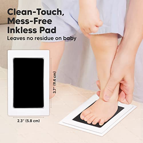 2-Pack Inkless Hand and Footprint Kit - Ink Pad for Baby Hand and Footprints - Dog Paw Print Kit,Dog Nose Print Kit - Baby Footprint Kit, Clean Touch Baby Foot Printing Kit, Newborn Baby Handprint Kit