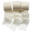 3 Rolls Handmade Fringe Chiffon Silk Ribbon Gauze 1.5" x 7Yd Silk-Like Ribbons Colorful Rustic Ribbon,for Bouquets Wrapping, Decor Wedding, Tie Invitations Crafts (Beige)