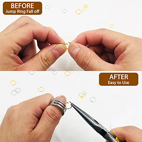 Jewelry Pliers and Jump Ring Open/Close Tool, lyfLux 2 Pieces Jump Ring Opening/Closing Rings Tool with Jump Ring Opening Pliers for Jewelry Beading Repair Making Supplies