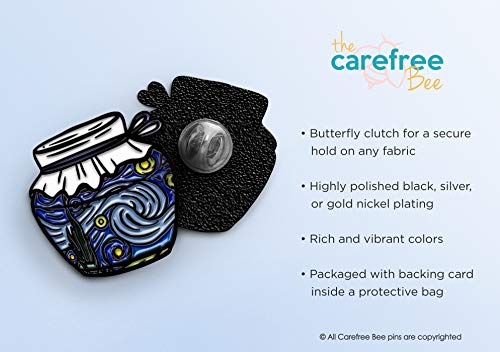 7 Space Pins for Backpacks by The Carefree Bee - Enamel Pins for Jackets Cute Pins for Backpacks Planet Pins, Nasa Pins & Astronaut Pins Included (Set 9)