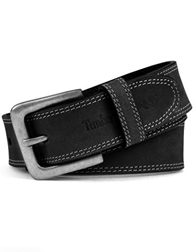 Timberland PRO Big and Tall Men's 38mm Boot Leather Belt, Black, 46