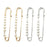 Honbay 4PCS 7cm/2.76inch Fashion Faux Pearl Brooch Pins Safety Pins