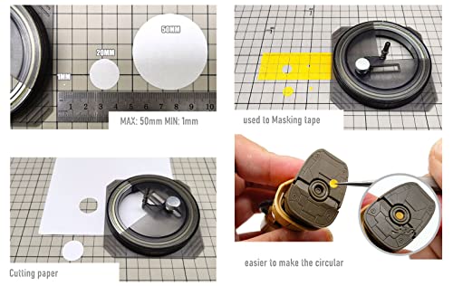 ANSAI Circular Cutter Model Hobbies Crafts Tool Cutting Dedicated Circle (1mm-50mm) Stepless Adjustment