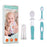 Cherish Baby Care Baby Toothbrush Set (3-24 Months) - BPA-Free Baby Finger Toothbrush, Training Toothbrush & Toddler Toothbrush - Designed in Canada - Complete Baby’s First Toothbrush Kit (Teal)