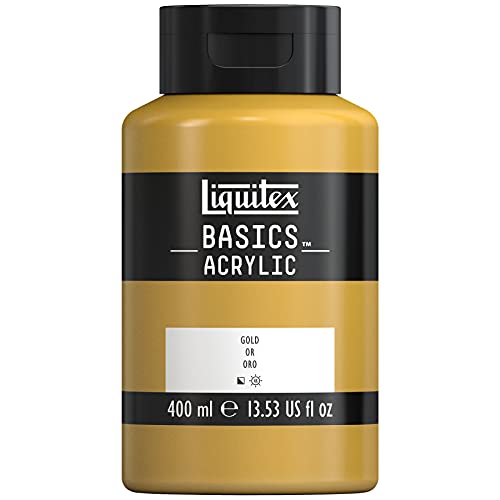Liquitex BASICS Acrylic Paint, 400ml (13.5-oz) Bottle, Gold