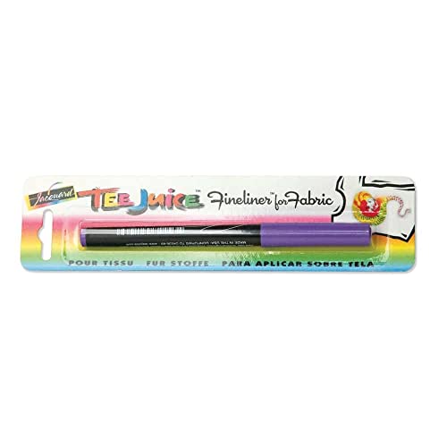 Jacquard JAC-PEN1004 Fine Tee Juice Fabric Marker, Purple