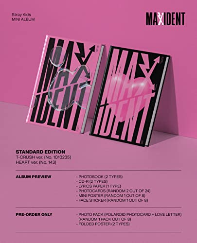 Dreamus Stray Kids - MAXIDENT [Standard Edition] Album+Pre-Order Benefit (HEART ver.) (SMK1348)
