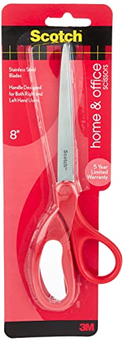 Scotch 8" Home & Office Scissors, Great for General Purpose Use (1408)