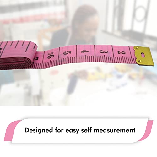 Measuring Tape Combo (Set of 2) - Body & Fabric Measure Tape for Sewing, Seamstress, Tailor, Cloth, Waist, Crafting, Fitness - Retractable, Dual Sided Multipurpose Metric Tape - Accurate & Precise