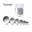 Clay Cutters,7Pcs Hole Hollow Punch Cutter Set Stainless Steel Indentation Round Circle Shape Cutters Mold Ceramics Dotting Baking Mold Cutter Punch Tools for Clay Pottery Craft with Storage Case(B2)