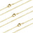 Wholesale 12 PCS Gold Plated Brass Flat Cable Chain Finished Necklace Chains Bulk for Jewelry Making (30 Inch(2 MM))