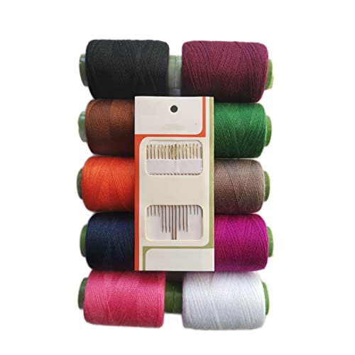 Thread for Sewing Machine -10 Colors Quilting Thread,Threads for Hand Stitching DIY Sewing