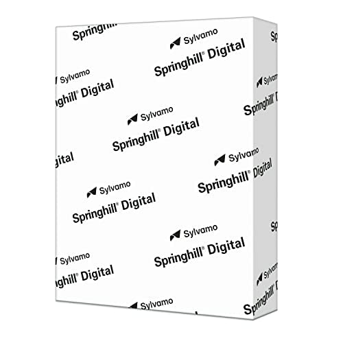 Springhill 8.5” x 11” Cream Colored Cardstock Paper, 250 Sheets (1 Ream) – Premium Lightweight Cardstock, Vellum Printer Paper with Textured Finish – 097000R, Letter (8.5x11)