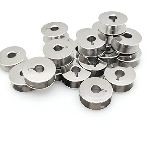 YEQIN 20 pk"L" Metal Bobbins for Sewing Machine Alphasew Bernina Brother Riccar Baby Lock +More (55623S) - (SA159) - (H12413002)
