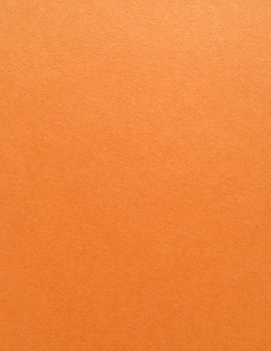 Orange Fizz Cardstock Paper - 8.5 X 11 Inch 100 Lb. Heavyweight Cover -25 Sheets from Cardstock Warehouse