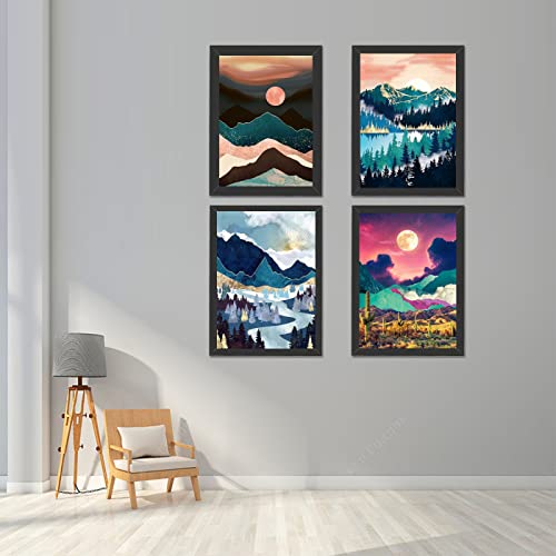 Aonogamy Diamond Painting Kits DIY 5D Diamond Painting for Adults &Kids with Diamond Art kit Abstract Landscape Dimand Art Paintings with Round Beads (Moon Starry Sky)