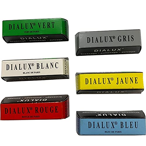 Dialux Jewelry Polishing Compound 6 Bars Jewelers Rouge Polish Jewelry & Metals