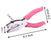 2 Pcs 6.3 Inch Length 1/4 Inch Diameter of Heart and Star Shape Hole Handheld Single Paper Hole Punch, Puncher with Pink Soft Thick Leather Cover (Heart,Star)