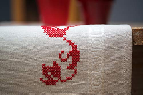 Vervaco Cross Stitch Table Runner Kit Red Decoration 16" x 40"