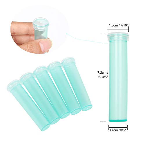 LISHINE 200 Pack Floral Water Tubes 2.8 Inch Flower Water Tubes Small Flower Vials with Caps for Water Mini Single Floral Stem Water Tubes for Flower Arrangement, Milkweed, Cutting