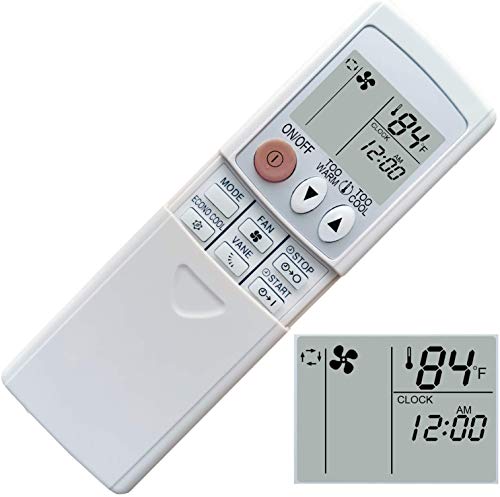 Replacement for Mitsubishi Electric Air Conditioner Remote Control for MSZ-GE06NA-8 MSZ-GE09NA-8 MSZ-GE12NA-8 MSZ-GE15NA-8 MSZ-GE18NA-8 MSY-GE09NA-8 MSY-GE12NA-8 MSY-GE15NA-8 MSY-GE18NA-8
