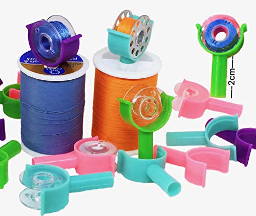 PeavyTailor 20pcs/Pack Sewing Bobbin Small Clips Sewing Tool Accessory Color Thread Clips Holder Tool #7