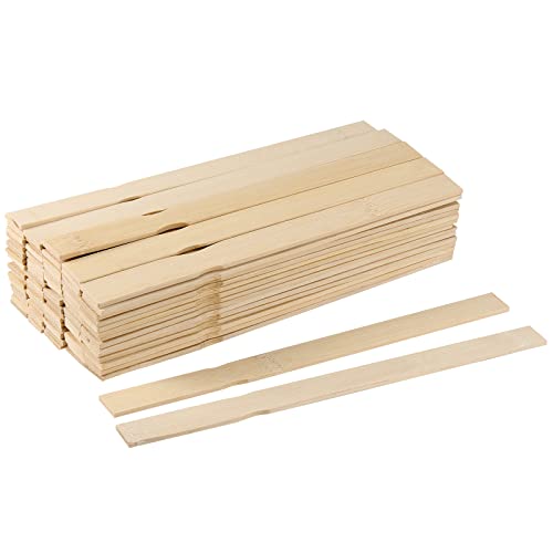KINJOEK 100 PCS 14 Inches Length Paint Sticks, Premium Multi-Purpose Wood Crafts Sticks for Paint Mixing, Chemical Stirring, Kids Craft, Wood Crafts
