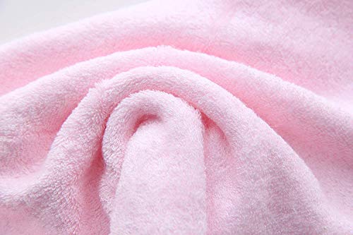 HIPHOP PANDA Bamboo Baby Washcloths,30 Pack (Pink) - 2 Layer Ultra Soft Absorbent Bamboo Towel - Natural Reusable Baby Wipes for Delicate Skin - Baby Registry as Shower