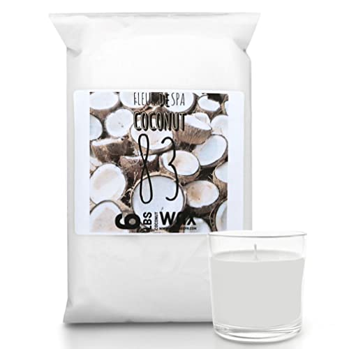 True Coconut Candle Wax - All Natural Wax for DIY Candle Making - Coconut Wax Blend - Made in USA(1 Pound bar)