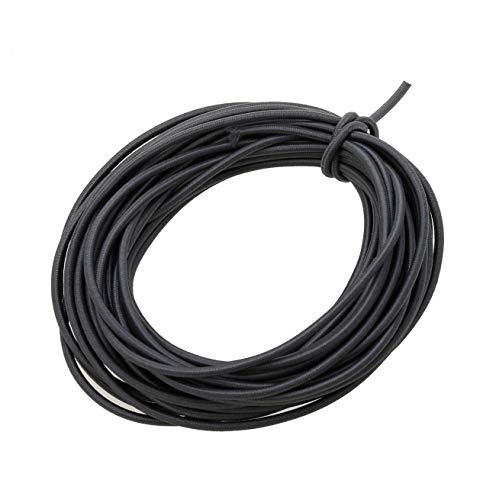 Usew 1/8-Inch (3mm) Grey Heavy Stretch Round String Elastic Cord (Cut of 10 Yards)