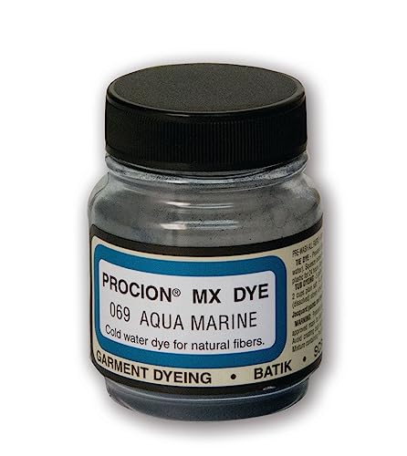 Jacquard Procion Mx Dye - Undisputed King of Tie Dye Powder - Aquamarine - 2/3 Oz - Cold Water Fiber Reactive Dye Made in USA