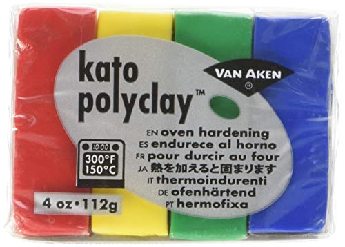 Van Aken International Kato Polyclay, 4 Ounce Set, Yellow