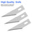 Jetmore 100 Pack Craft Hobby Blades #2 Craft Knife Blades Refill Hobby Knife Replacement Blades with Storage Box for Art and Craft Scrapbooking Supplies Cutting Caving Stencil