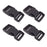 DGQ Quick Side Release Buckles 1" Wide 4 Packs Dual Adjustable No Sewing Clips Snaps Heavy Duty Plastic Replacement for Nylon Strap Backpack Fanny Pack Nylon Webbing Belt Dog Collars