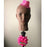 Hedume Afro American Mannequin Head with Clamp, Bald Manikin head, Black Styrofoam Mannequin Head for Wigs, Hat, Glasses Display