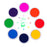 Lsushine Craft Large Ink Pad Stamps Partner DIY Color,8 Colors Rainbow Finger Ink pad for Kids (Pack of 8)