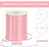 1/8 Inch x 870 Yards Pink Thin Solid Satin Ribbon Giant Spool Double Face Woven Polyester Fabric Ribbons for Crafts Hanging Tags Invitation Card Balloons Bouquet Hair Gift Wrapping Party Decoration