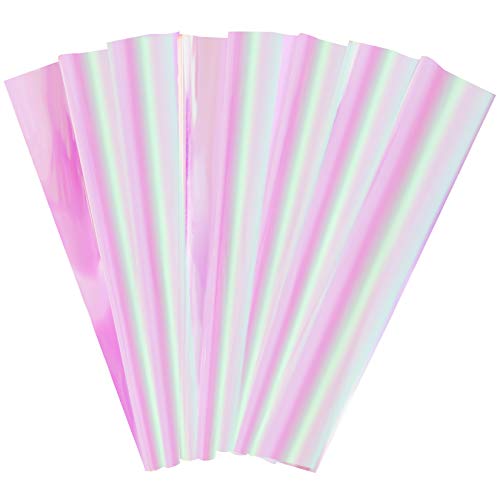 Bskifnn 20pcs Cellophane Wrap Paper Clear Rainbow Color for Birthday Mother's Day Valentine's Day Christmas Gift Candy Package Flower Wrapping 20.5" x23.6"